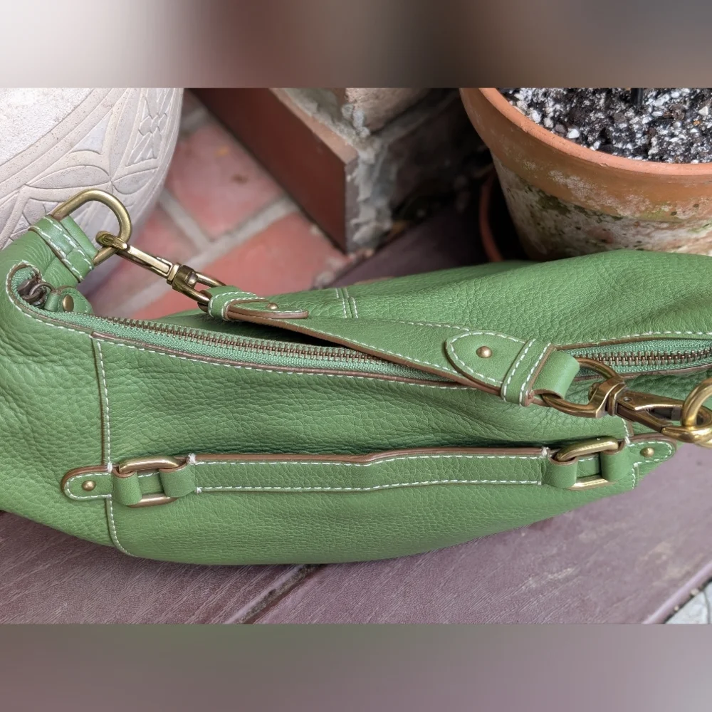 Vintage Cole Haan Village Green Purse Shoulder Bag Hobo 90's Y2K - Picture 5 of 15